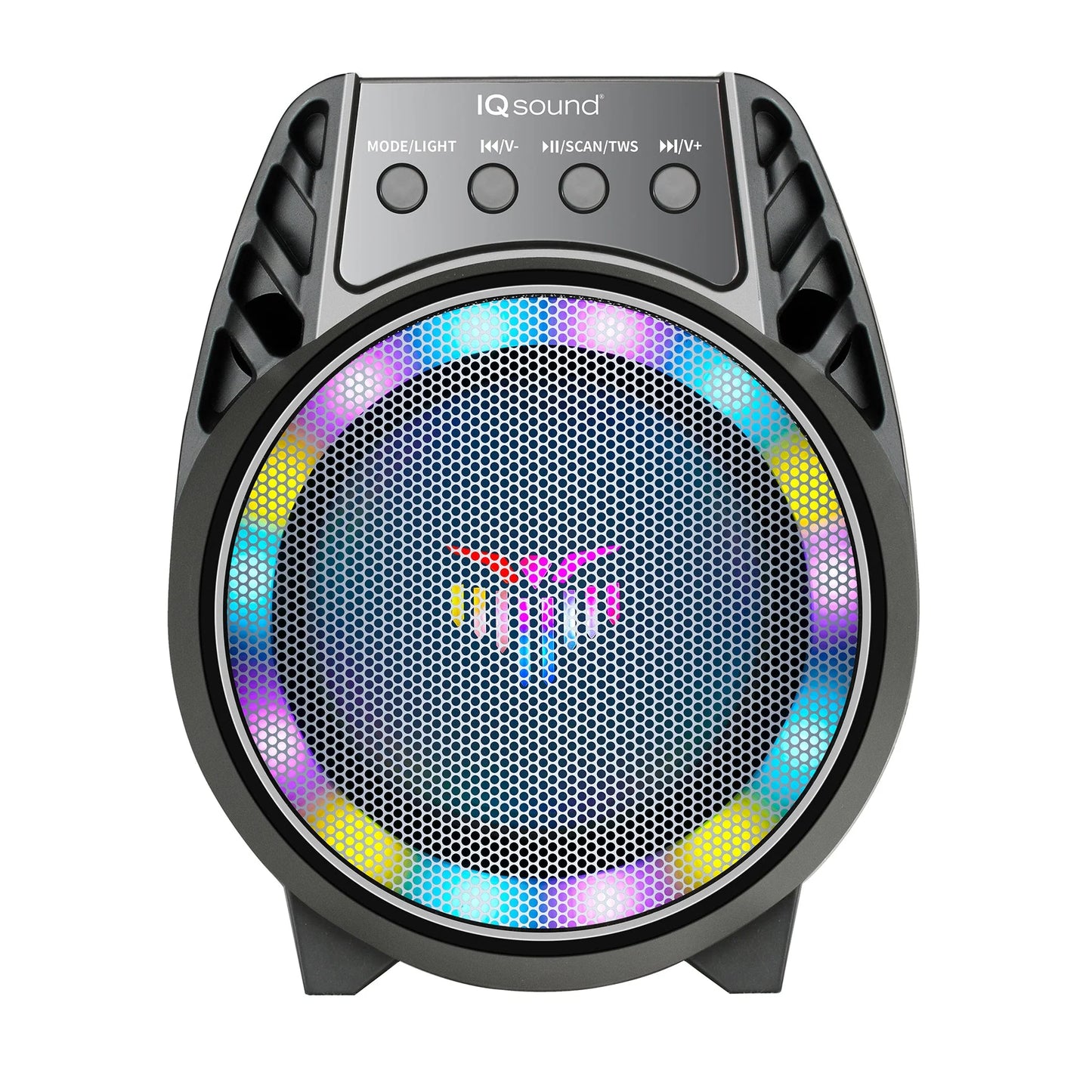 Supersonic 4'' Portable Bluetooth Party Speaker with TWS Pairing, LED Light Show & Multi‑Input Options