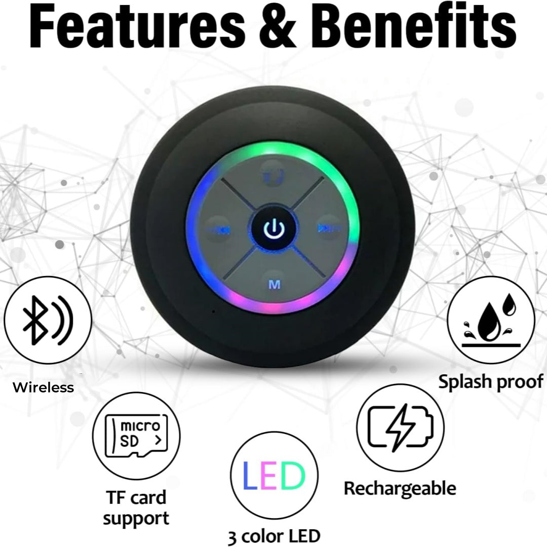 GUIDE Portable Bluetooth 5.0 Mini Speaker – Compact Wireless Speaker with Rechargeable Battery & Hands‑Free Calls