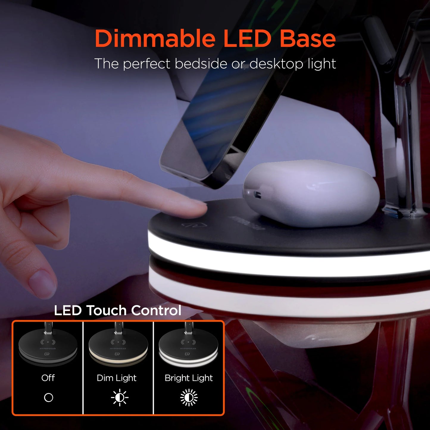 HyperGear MaxCharge 3-in-1 MagSafe Wireless Charging Stand – iPhone, Apple Watch & AirPods