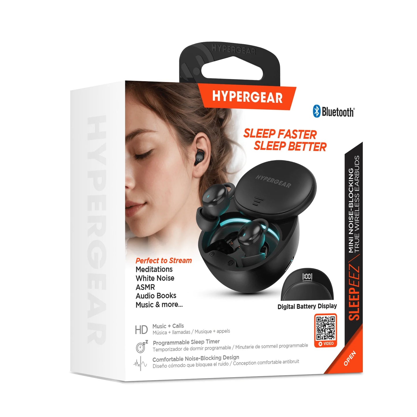 Hypergear SleepEEZ Mini Sleep Earbuds – Noise‑Blocking Wireless Pods with Ultra‑Soft Fit & 5h Battery