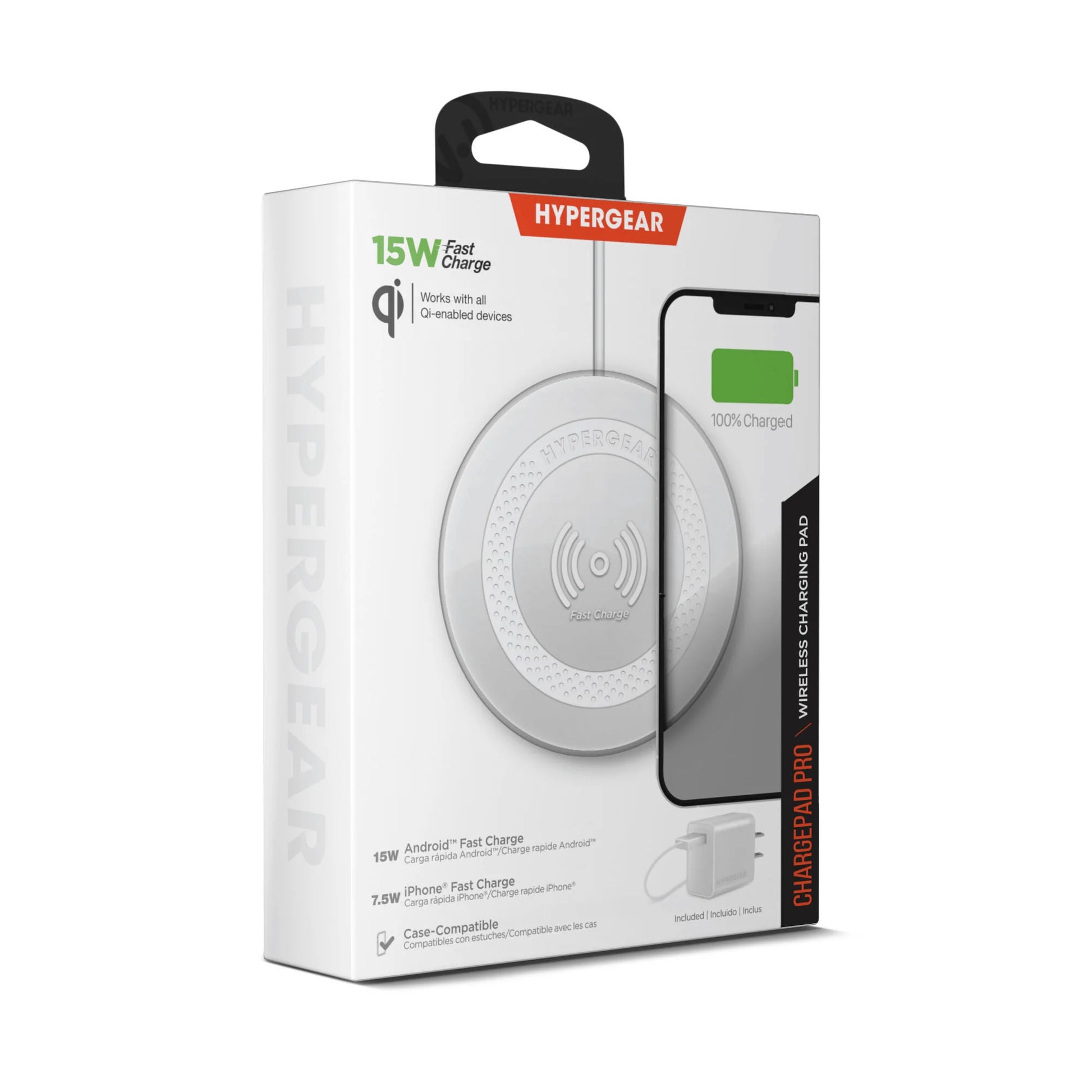 HyperGear ChargePad Pro Wireless Charger – 15W Fast Qi Pad with Adaptive Output & USB‑C