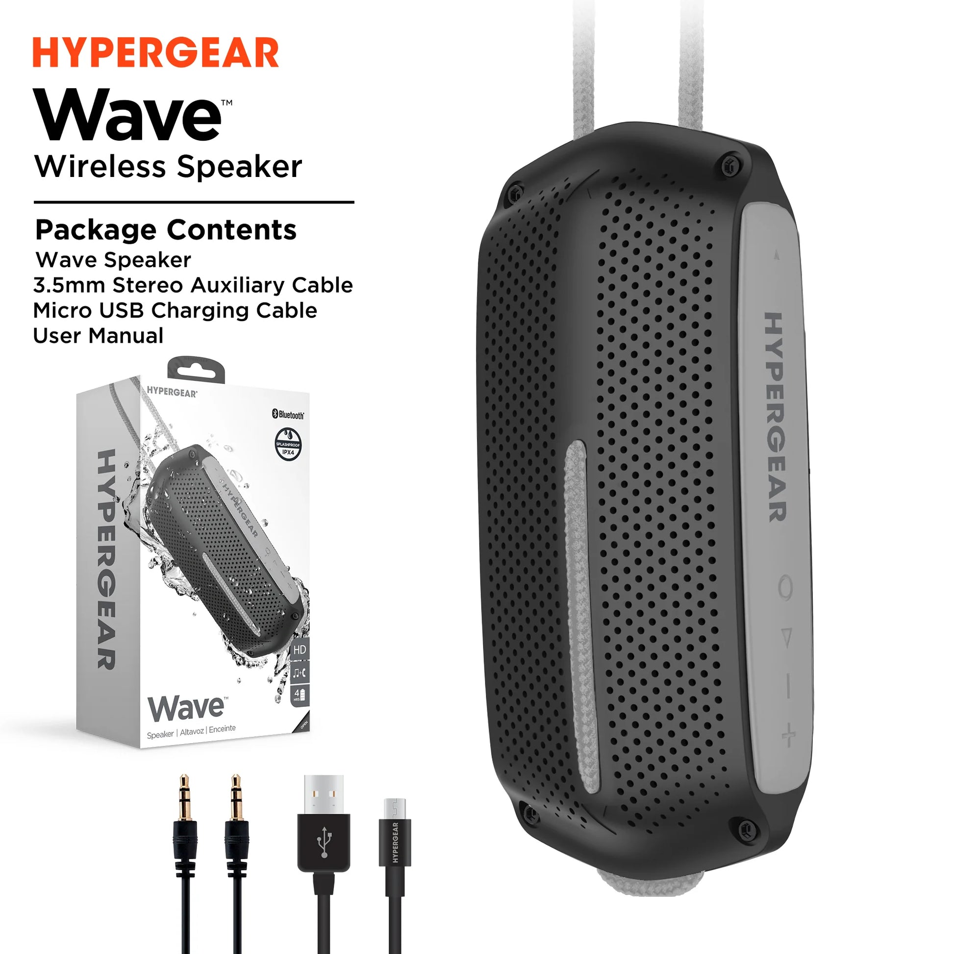 Hypergear Wave Water Resistant Wireless Speaker