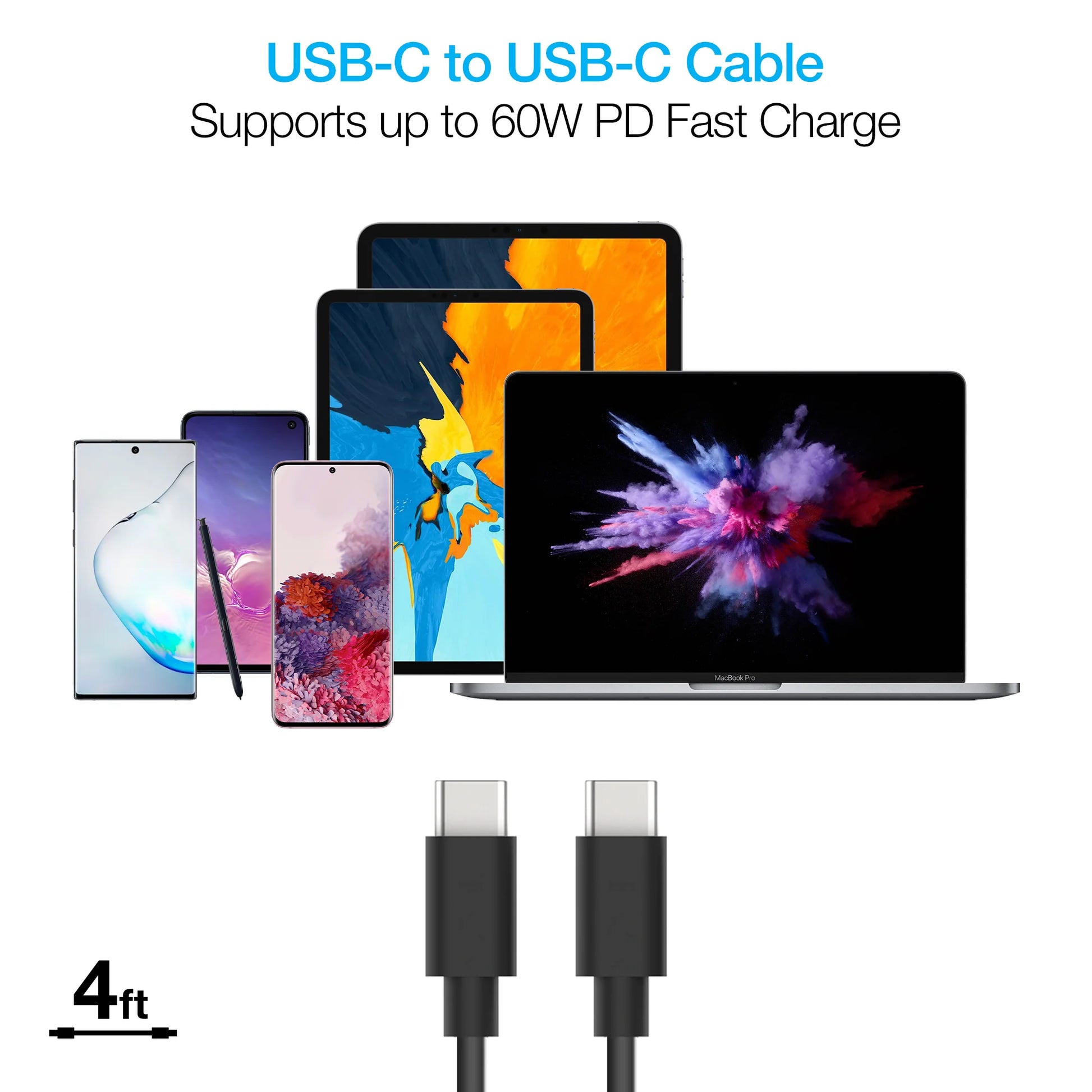 Naztech 32W Dual USB Car Charger – 20W PD & 6ft Lightning Cable