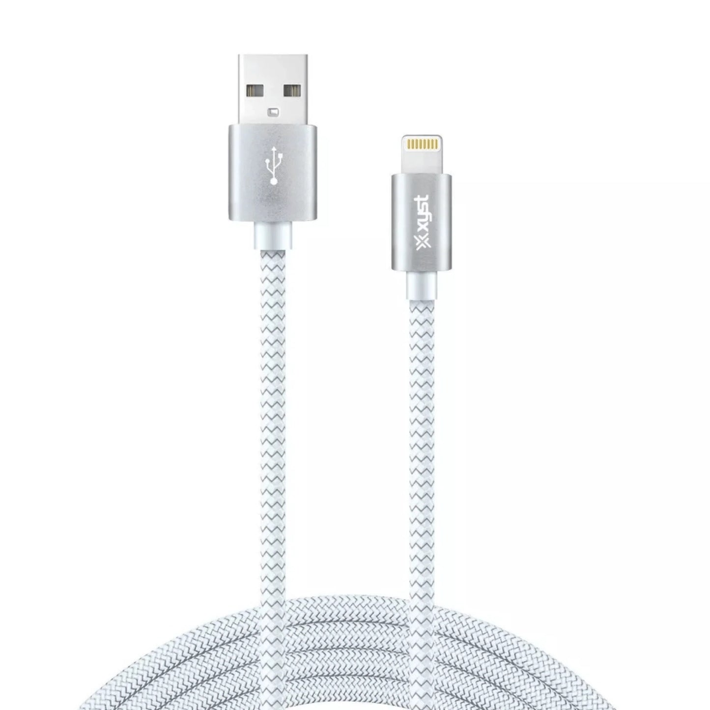 10 ft USB-A to Lightning Braided Charging Cable – Extra-Long Nylon Cable for iPhone & iPad Fast Charging