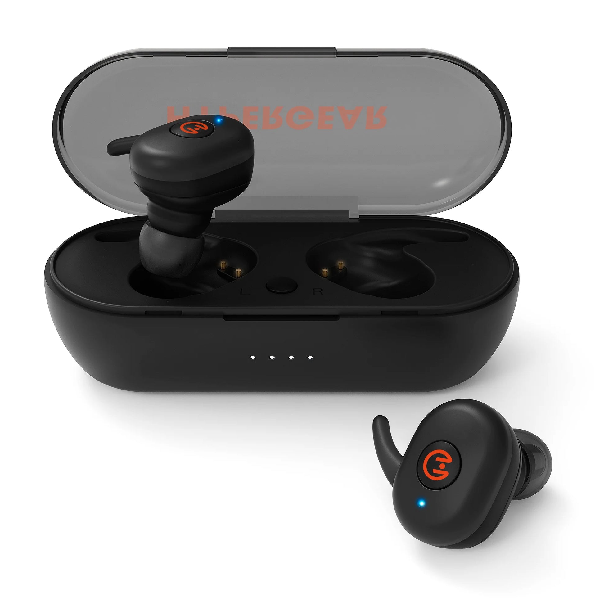 HyperGear Active True Wireless Earbuds – Bluetooth 5.0 Sport Earphones with Quick Pair, Secure Fit & Charging Case