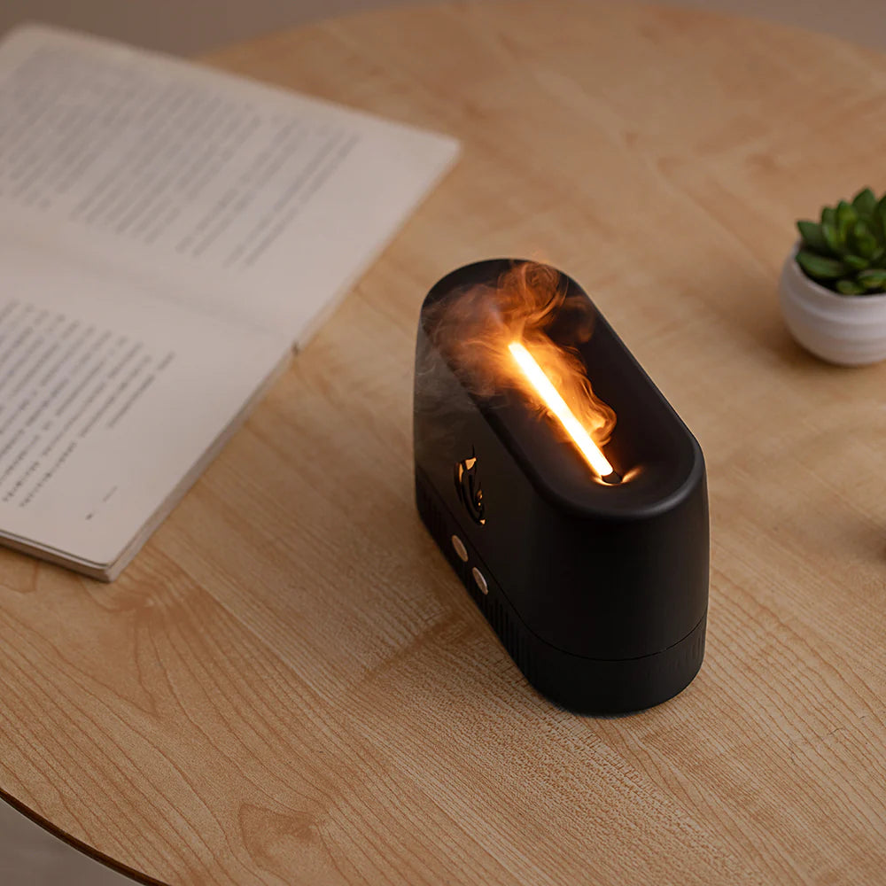 Portable Air Flame Humidifier, Aroma Diffuser
