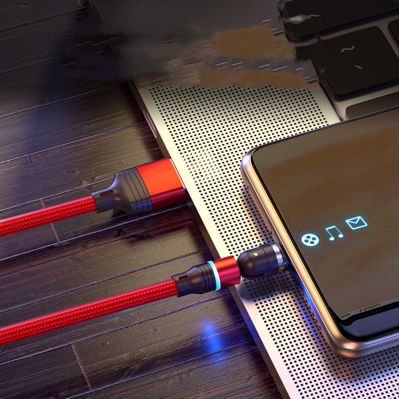 540 Degree Rotating Magnetic Suction Charging Line for Android Type C