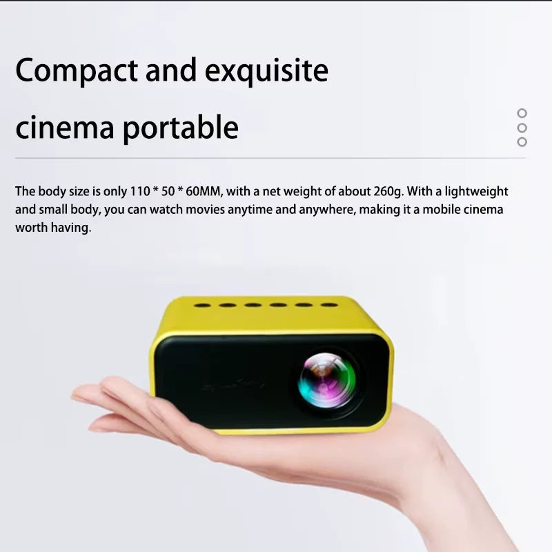 Xiaomi Portable Mini Home Projector – Compact HD Projector for Movies, Gaming & Kids' Entertainment