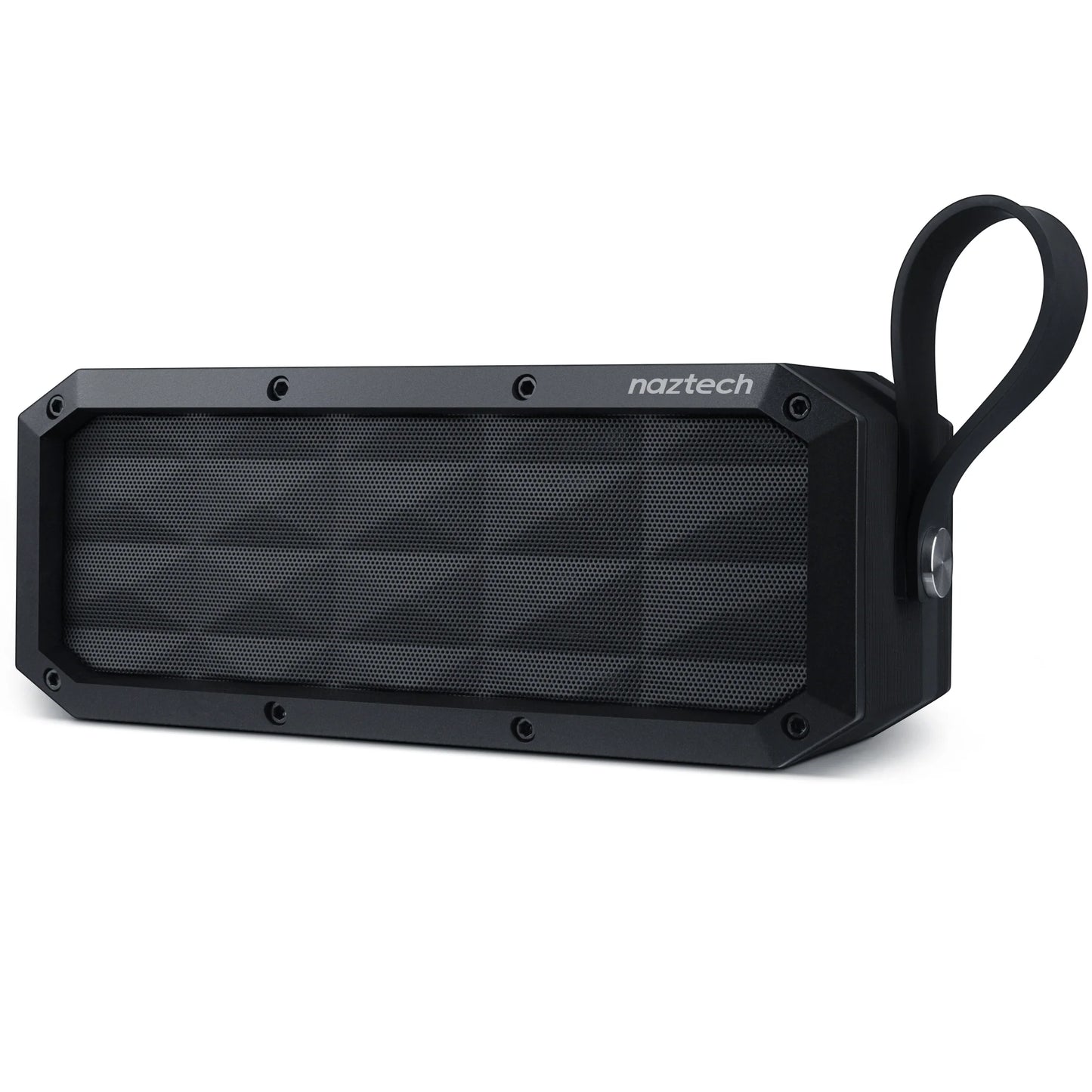 Naztech Soundbrick Bluetooth Speaker – Portable Wireless Speaker with Deep Bass, Long Battery Life & Built-In Mic (Black)
