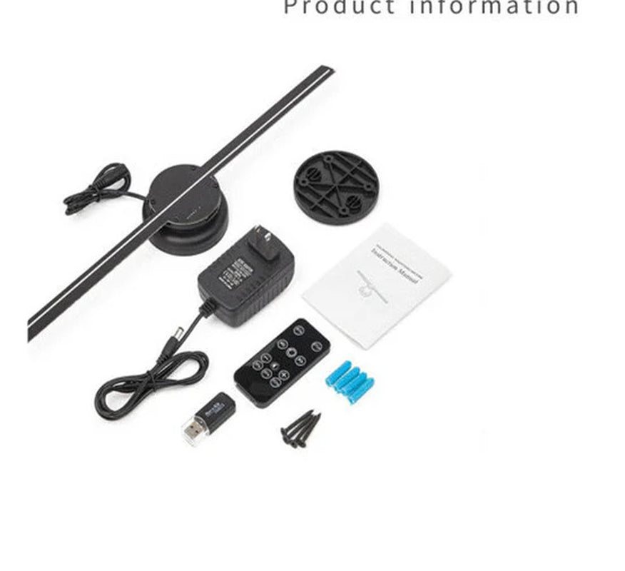 LED Luminous Holographic Projector Sign – 3D Advertising Display Light