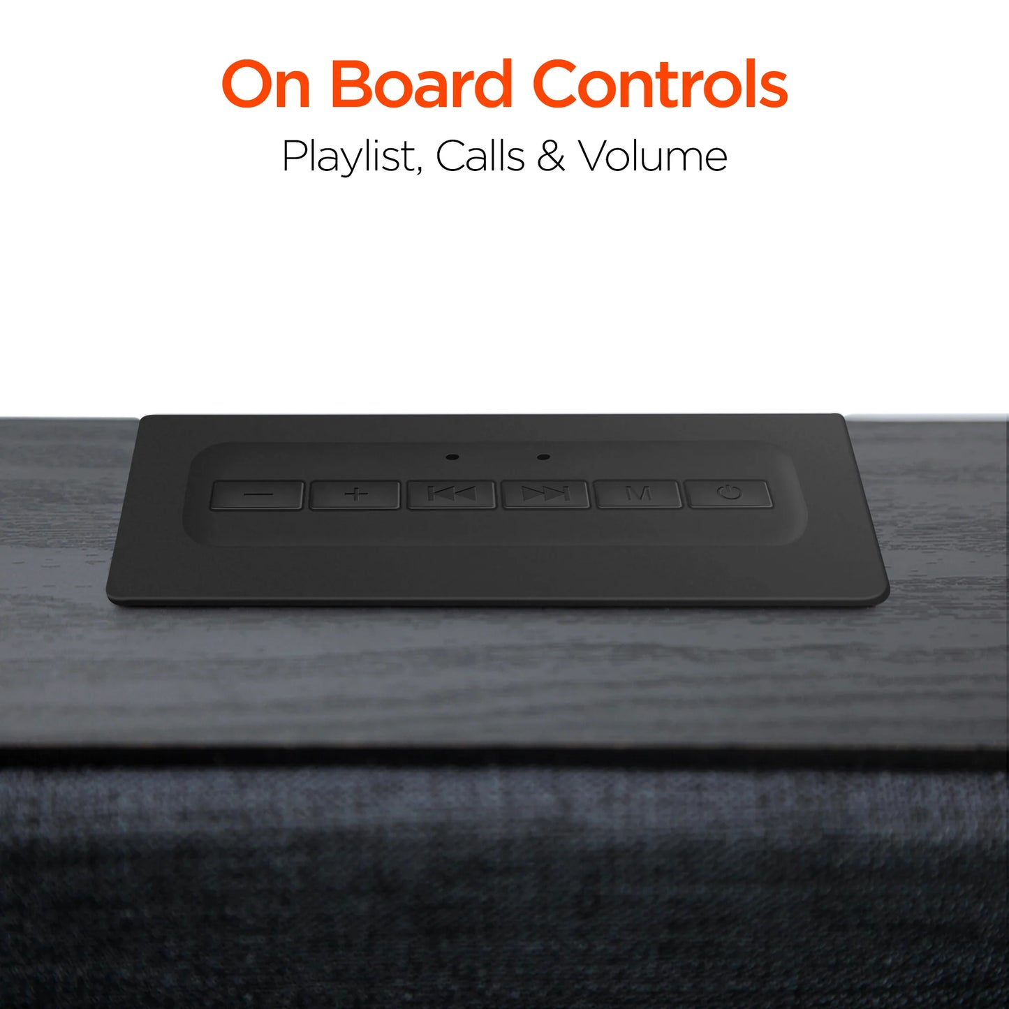 HyperGear Fabrix 2 Wireless Speaker – Stylish 8W Bluetooth Speaker with Wood‑Grain Design, Hands‑Free Calls & Multiple Playback Modes