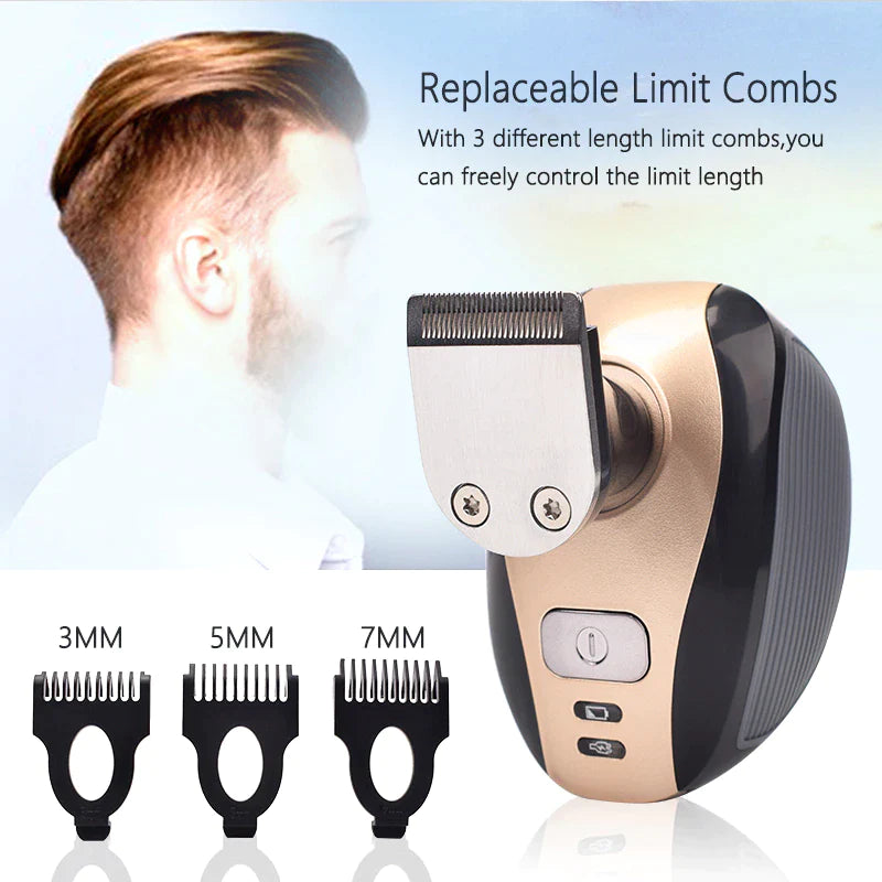 5‑in‑1 Rechargeable Rotary Electric Shaver & Grooming Kit – Bald Head, Beard, Nose & Facial Cleansing (IPX7 Waterproof)