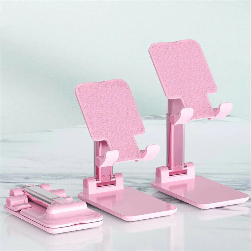 Adjustable Phone & Tablet Stand – Foldable Desk Holder for iPhone, Android & iPad