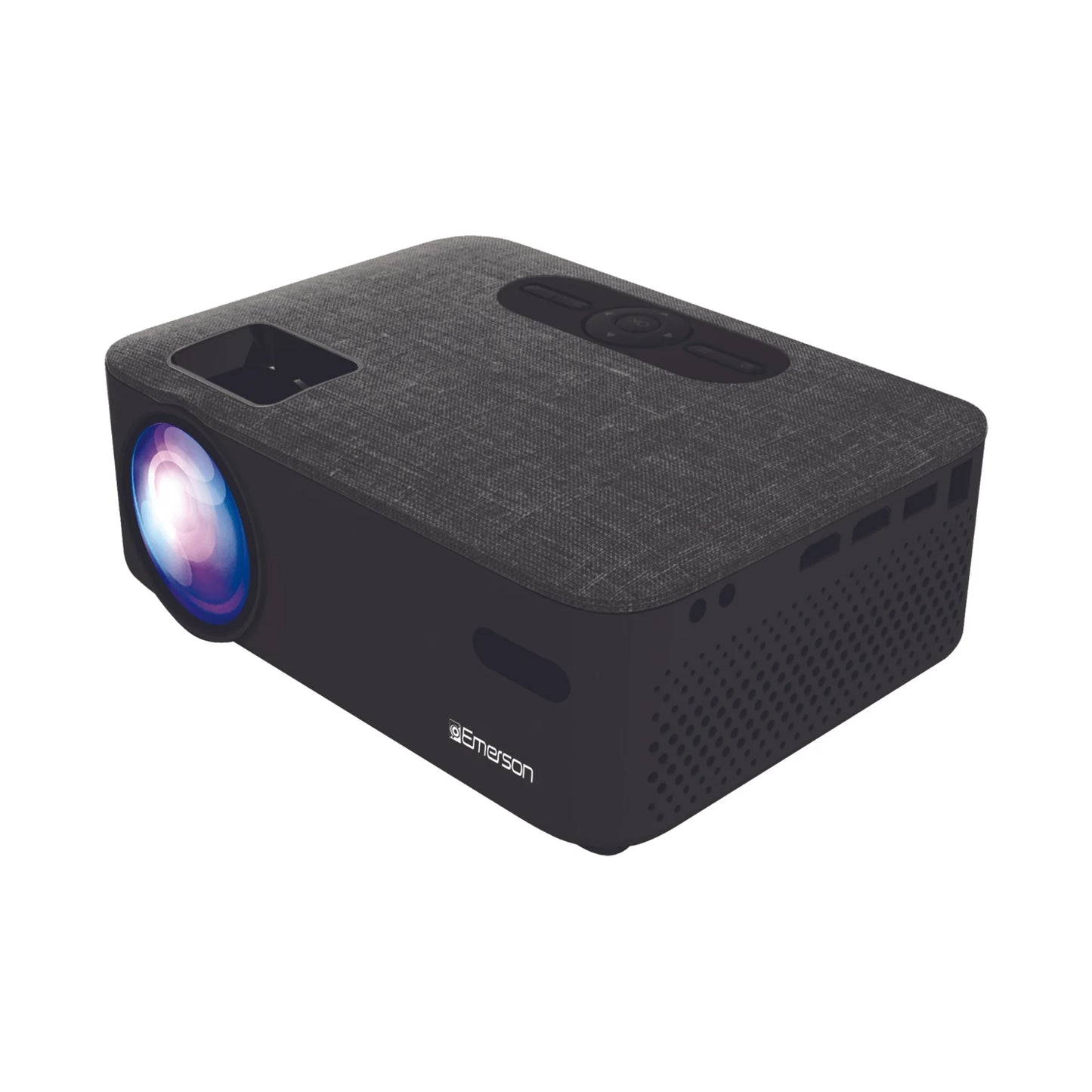 Emerson Portable LED Projector with Screen & Carry Case – Compact Home Theater for Movies, Sports & Presentations