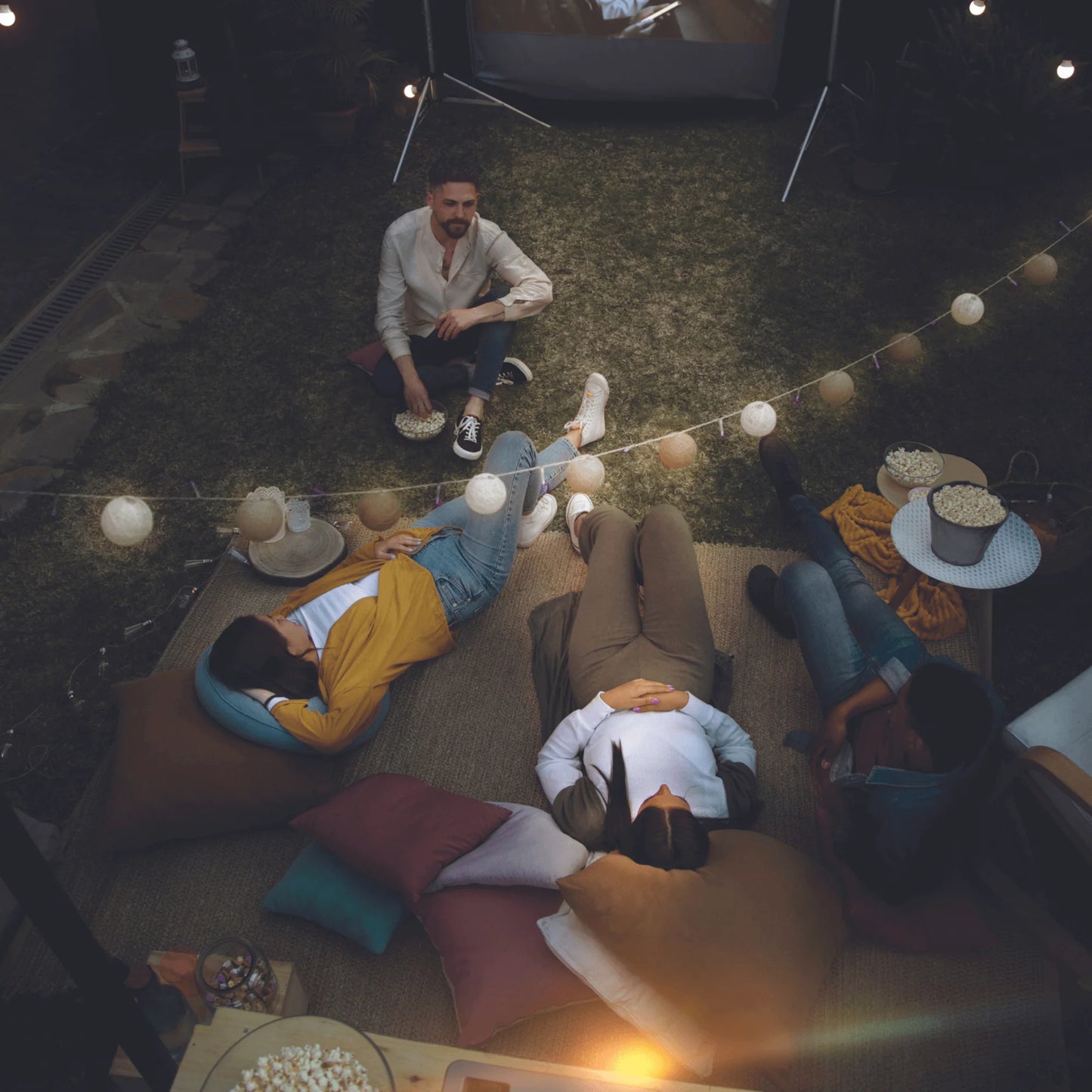 Emerson Portable LED Projector with Screen & Carry Case – Compact Home Theater for Movies, Sports & Presentations