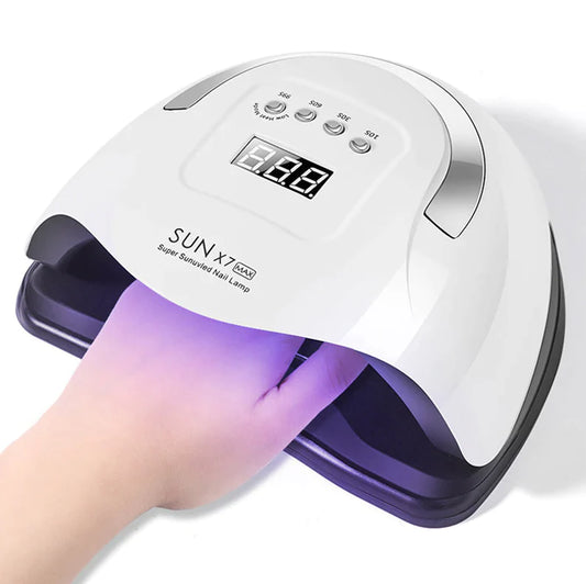 220W Professional UV LED Nail Lamp β HighβPower Gel Polish Curing Light with Smart Sensor & 4 Timer Settings