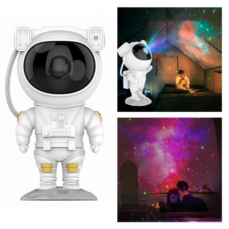 Astronaut Galaxy Projector Night Light – Starry Sky Nebula Lamp with Remote & Timer