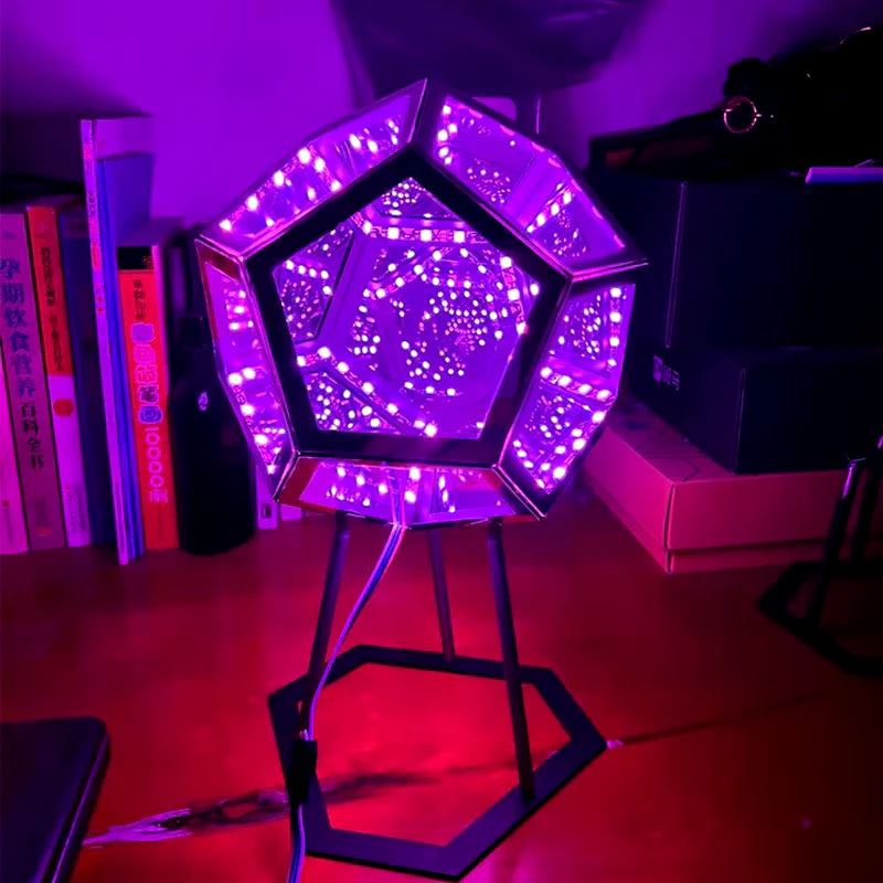 3D Cube Mood Lamp – USB Rechargeable LED Color-Changing