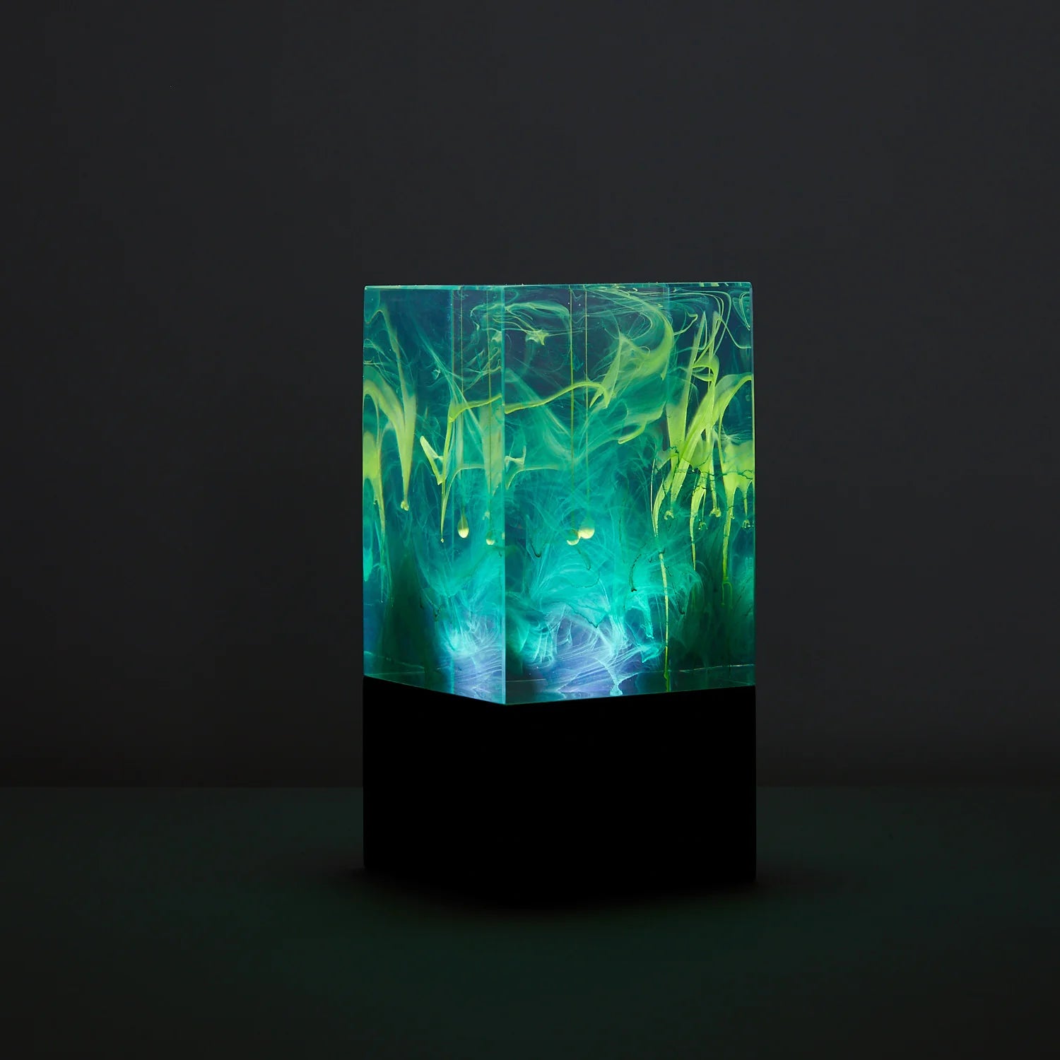 Aurora Resin Table Decor Lamp – Handcrafted LED Night Light with Warm White Glow & Unique Sculpture