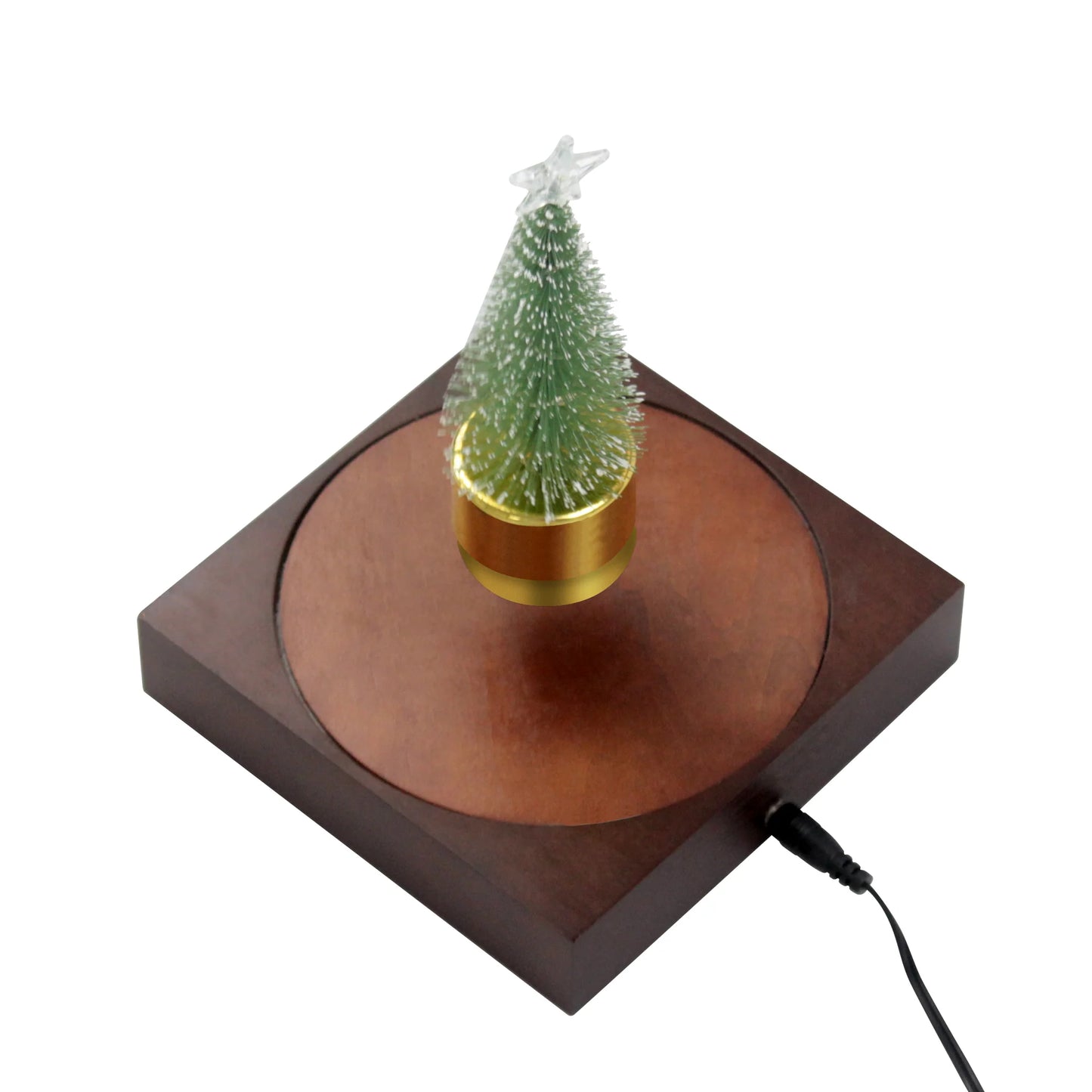 Levitation Christmas Tree Lamp – Magnetic Floating LED Tree with 360° Rotation & Warm Light for Unique Holiday Decor