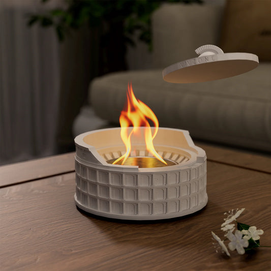 Colosseum Tabletop Fire Pit β Portable Ethanol Fireplace for Indoor & Outdoor Ambiance