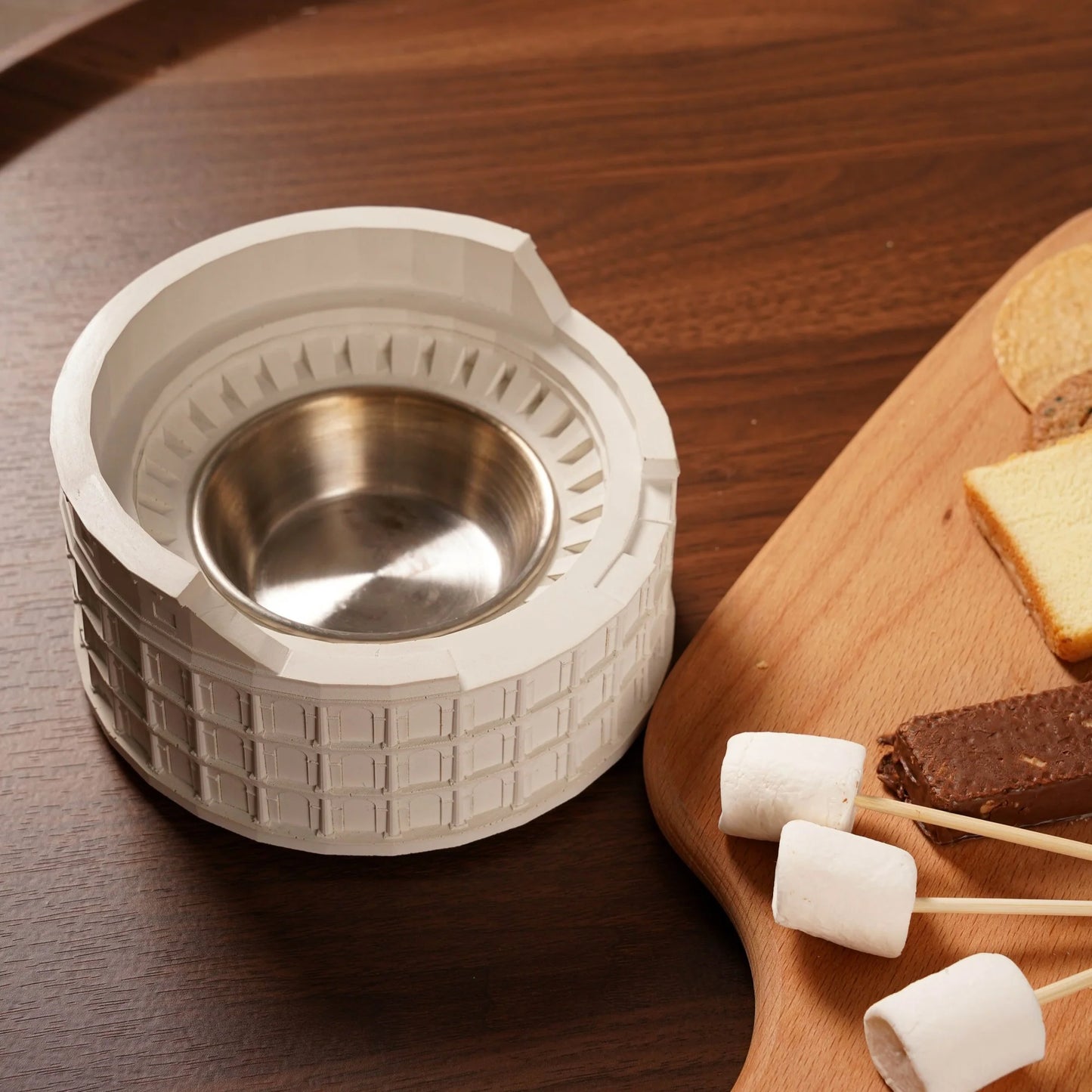 Colosseum Tabletop Fire Pit – Portable Ethanol Fireplace for Indoor & Outdoor Ambiance