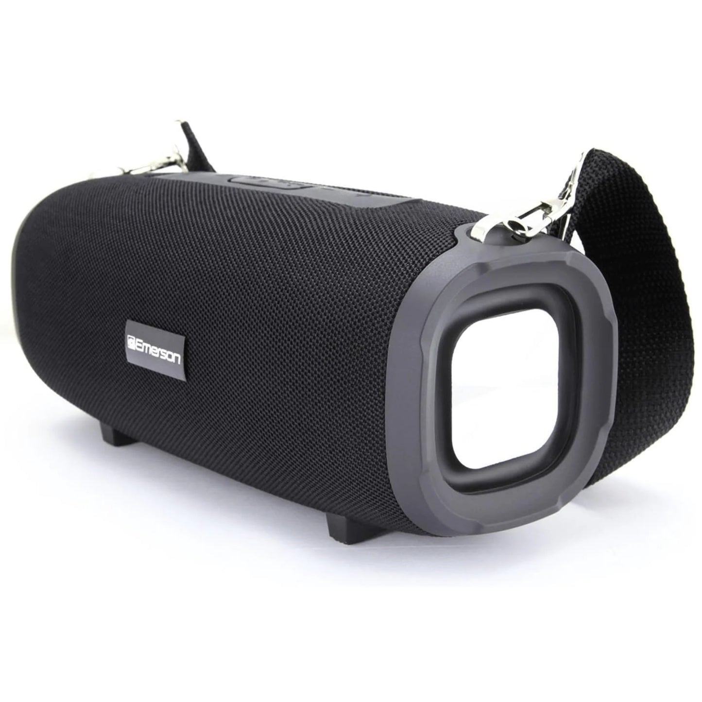 Emerson Portable Bluetooth Speaker with Carrying Strap – Rechargeable Wireless Speaker for Travel & Outdoor Gatherings