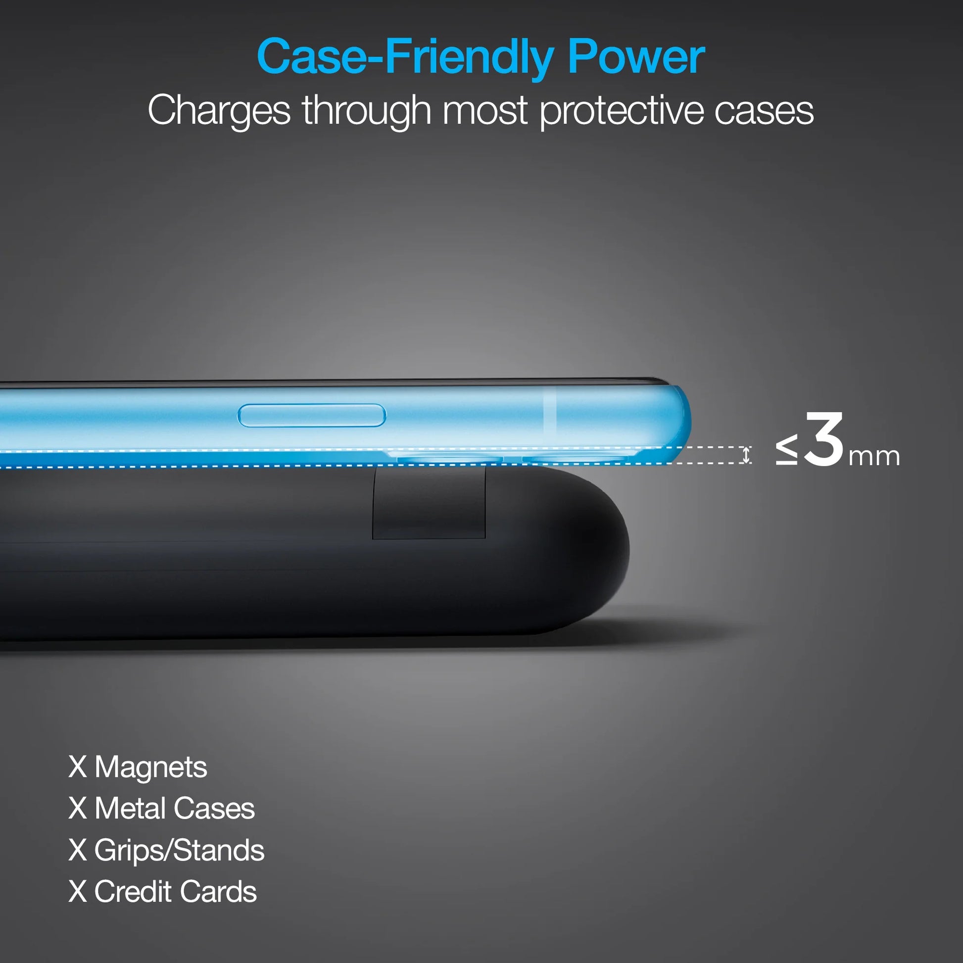 Naztech PowerBolt PD Wireless Power Bank – 10,000mAh Portable Charger with 10W Qi Pad & 20W USB‑C PD