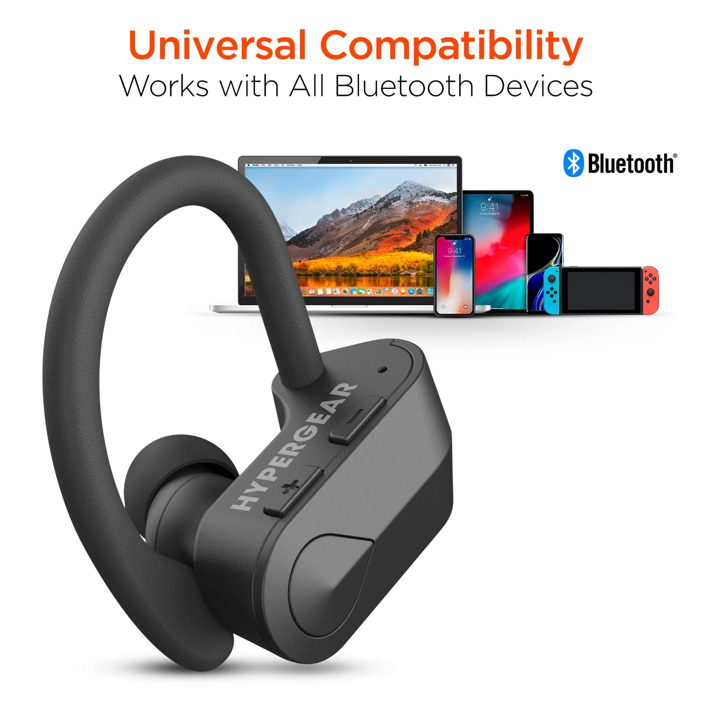 HyperGear Sport X2 True Wireless Earbuds – Sweatproof Bluetooth Earphones with Charging Case & Secure Fit for Active Lifestyles