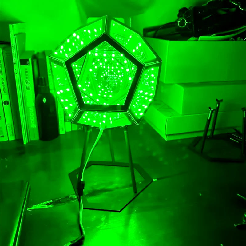 3D Cube Mood Lamp – USB Rechargeable LED Color-Changing