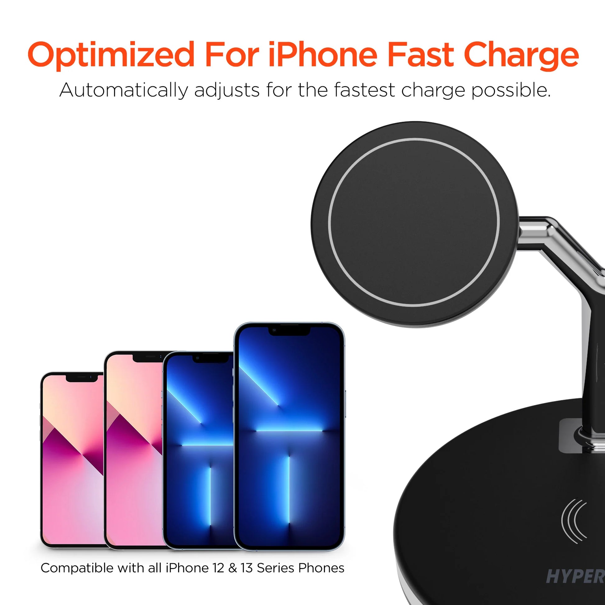 HyperGear MaxCharge 3-in-1 MagSafe Wireless Charging Stand – iPhone, Apple Watch & AirPods