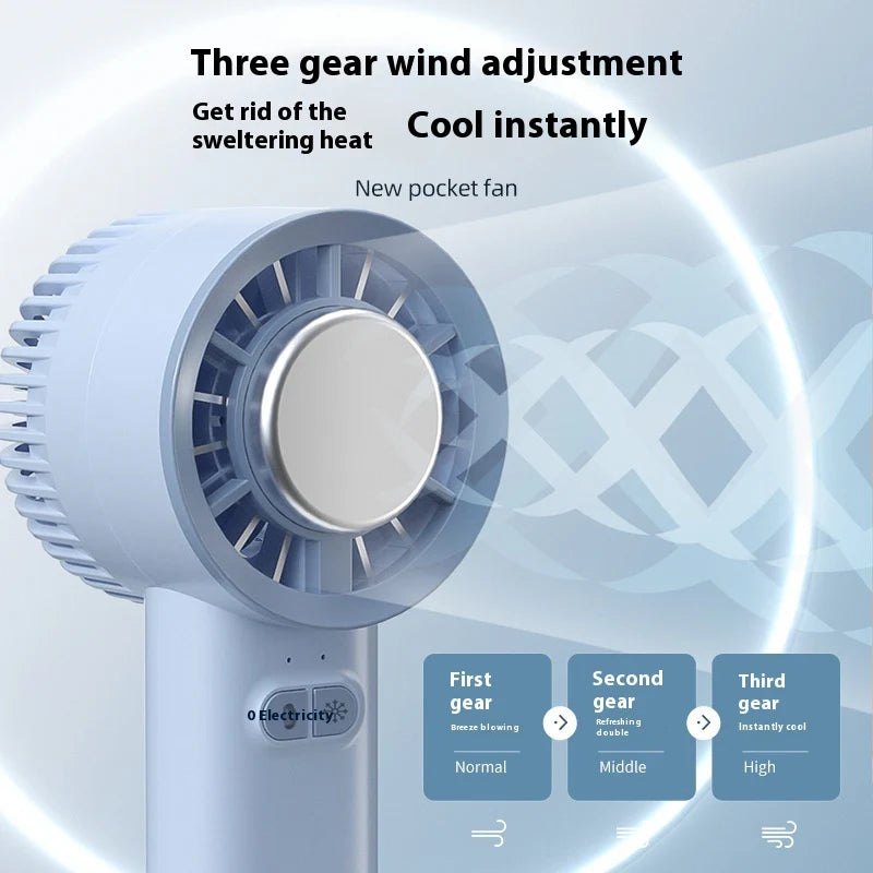 Handheld Turbo Jet Fan – Mini Portable High-Speed Fan with Ice-Cool Technology