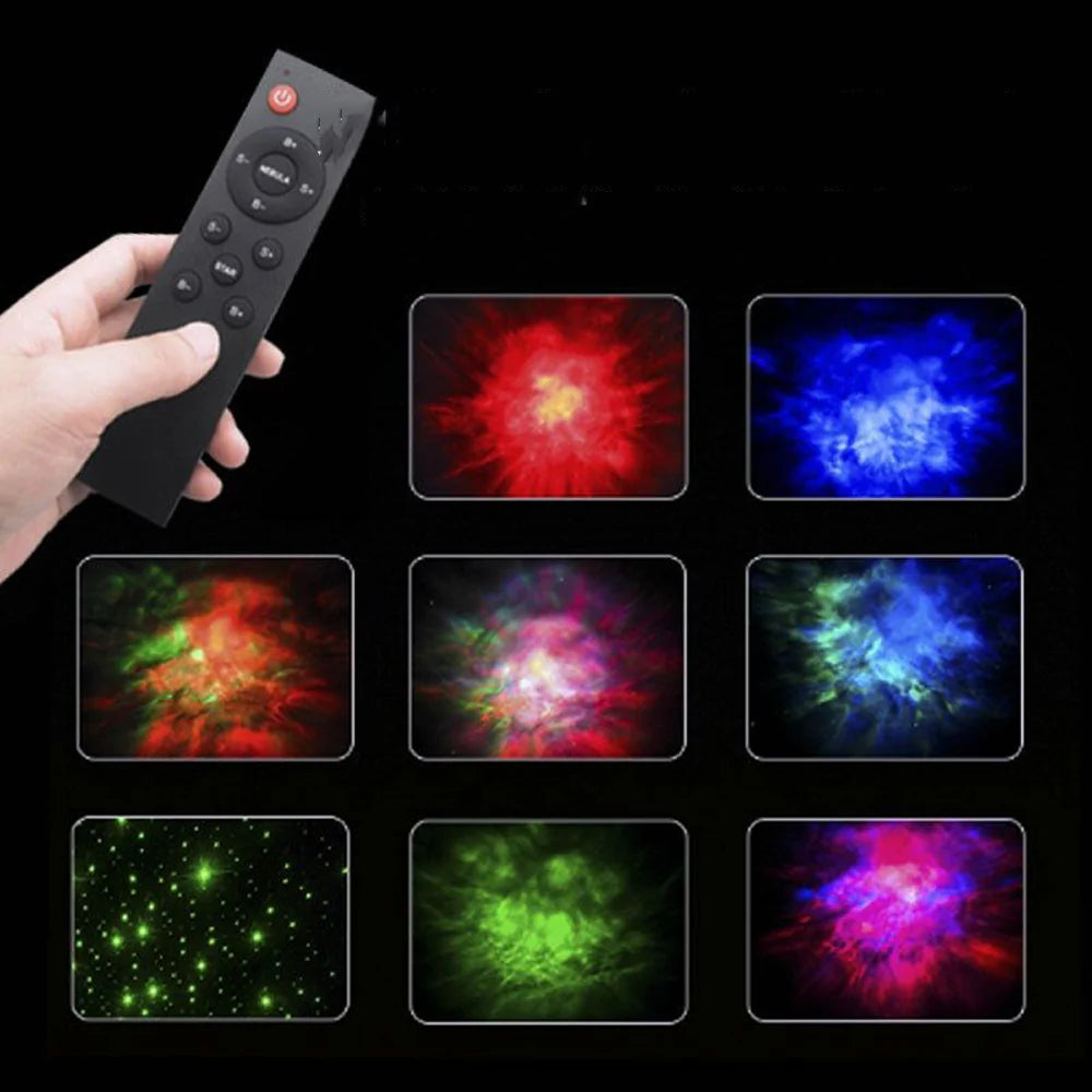 Astronaut Galaxy Projector Night Light – Starry Sky Nebula Lamp with Remote & Timer
