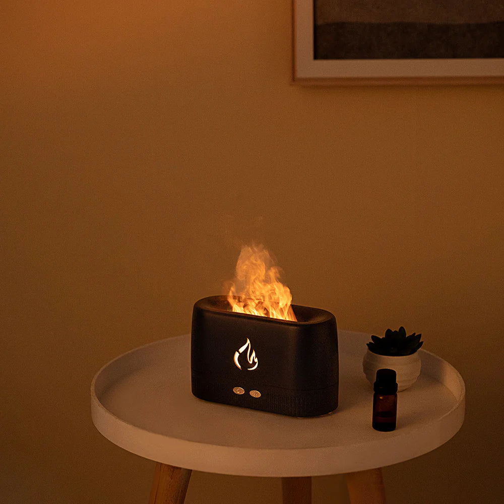Portable Air Flame Humidifier, Aroma Diffuser