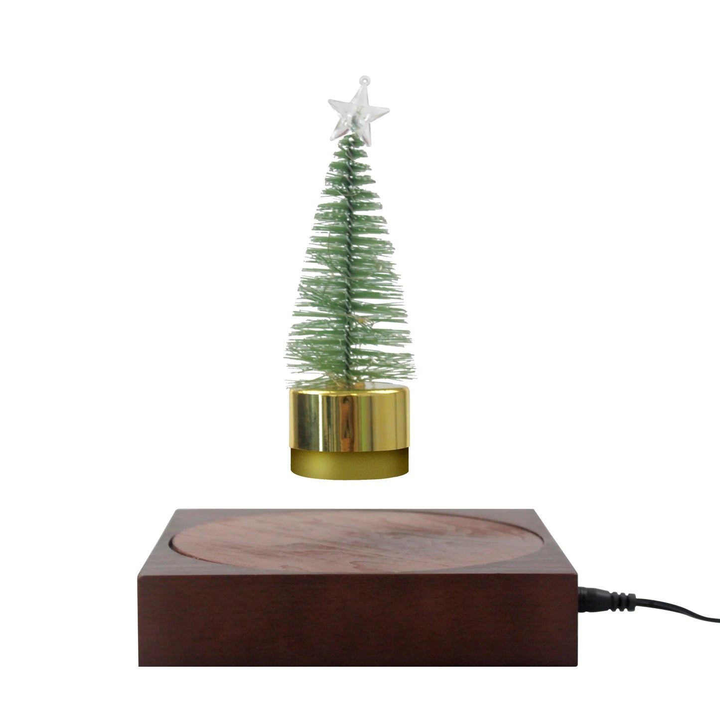 Levitation Christmas Tree Lamp – Magnetic Floating LED Tree with 360° Rotation & Warm Light for Unique Holiday Decor