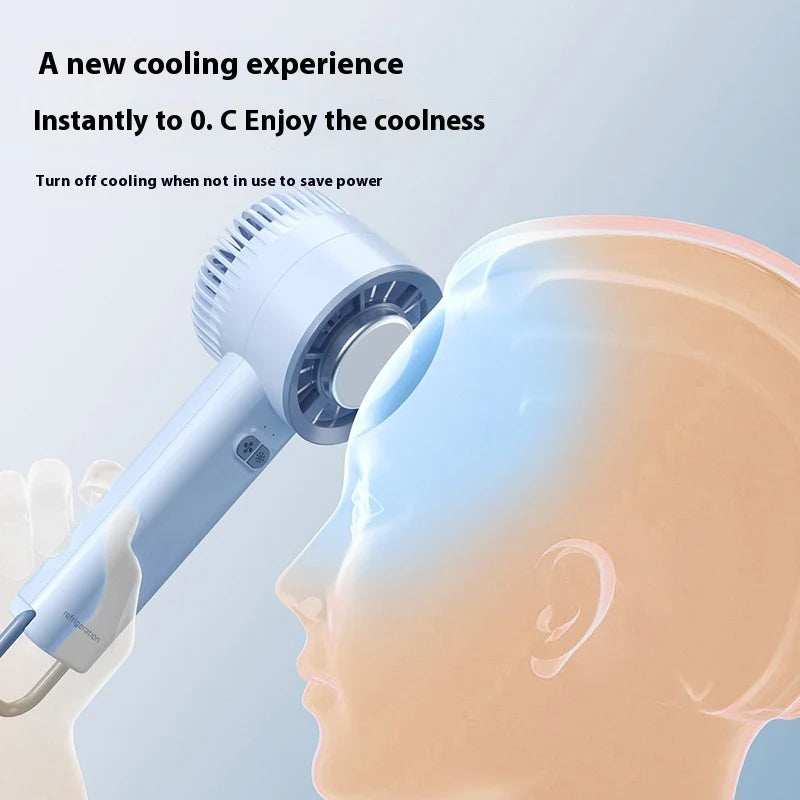 Handheld Turbo Jet Fan – Mini Portable High-Speed Fan with Ice-Cool Technology