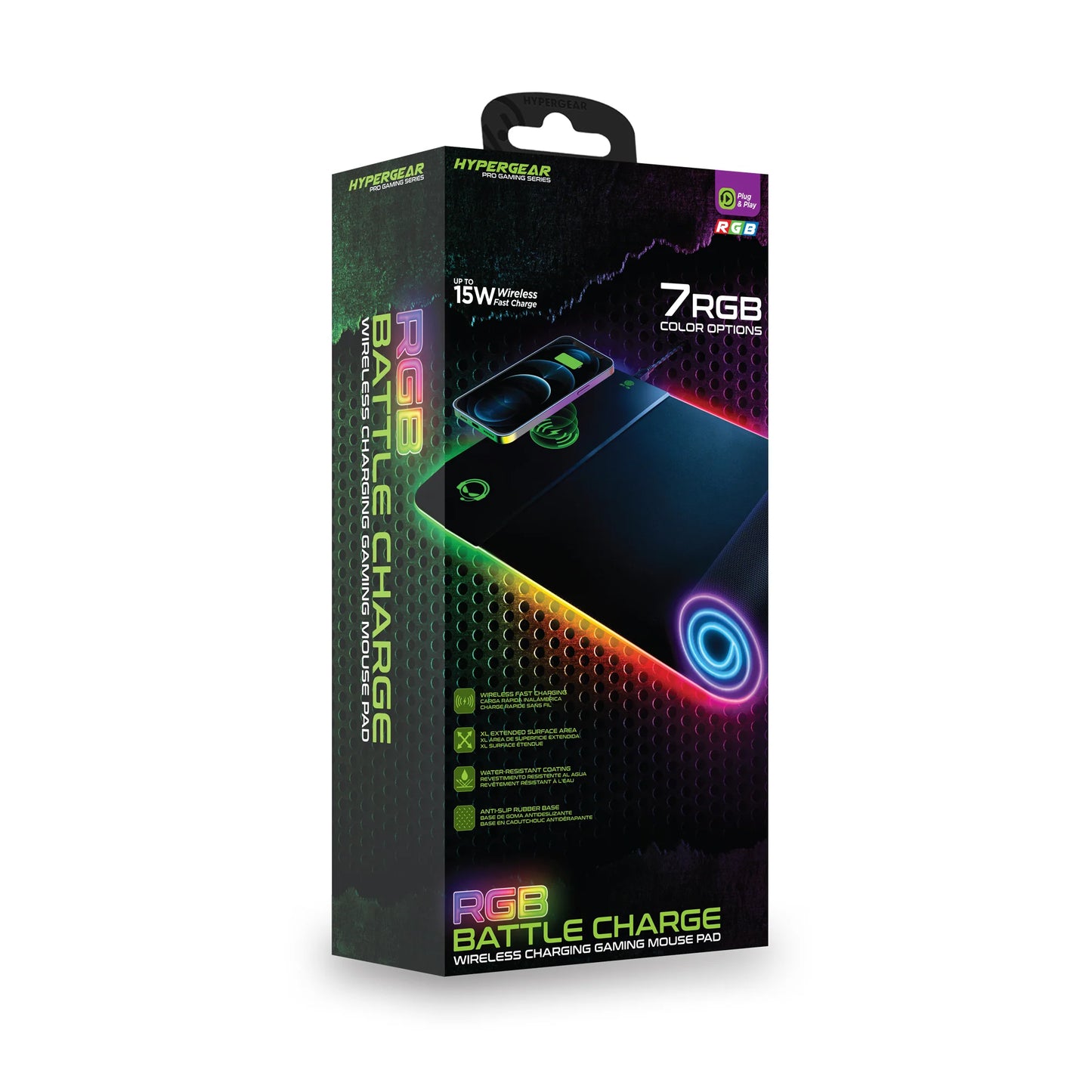 Hypergear Battle Charge Gaming Mouse Pad with Wireless Charging