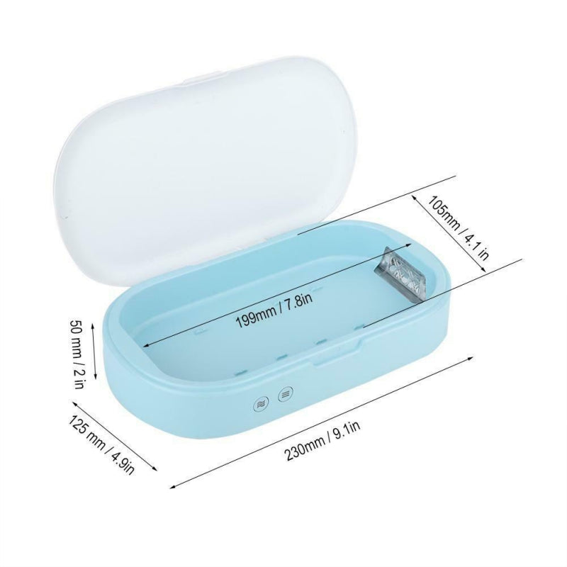 UV Phone Sanitizer Box with Dual UV Lamps – Portable Sterilizer for Phones, Jewelry & Accessories with Auto Shut‑Off