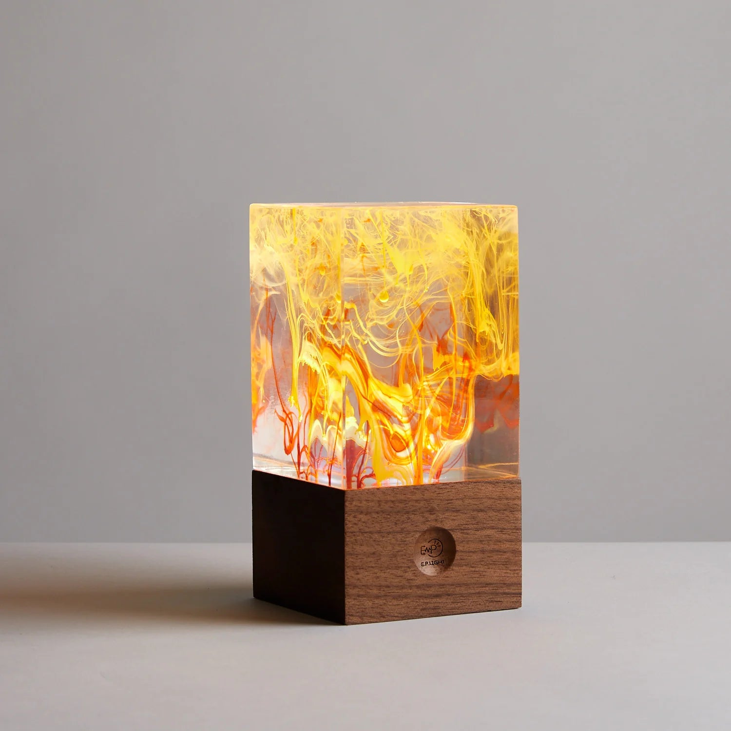 Aurora Resin Table Decor Lamp – Handcrafted LED Night Light with Warm White Glow & Unique Sculpture