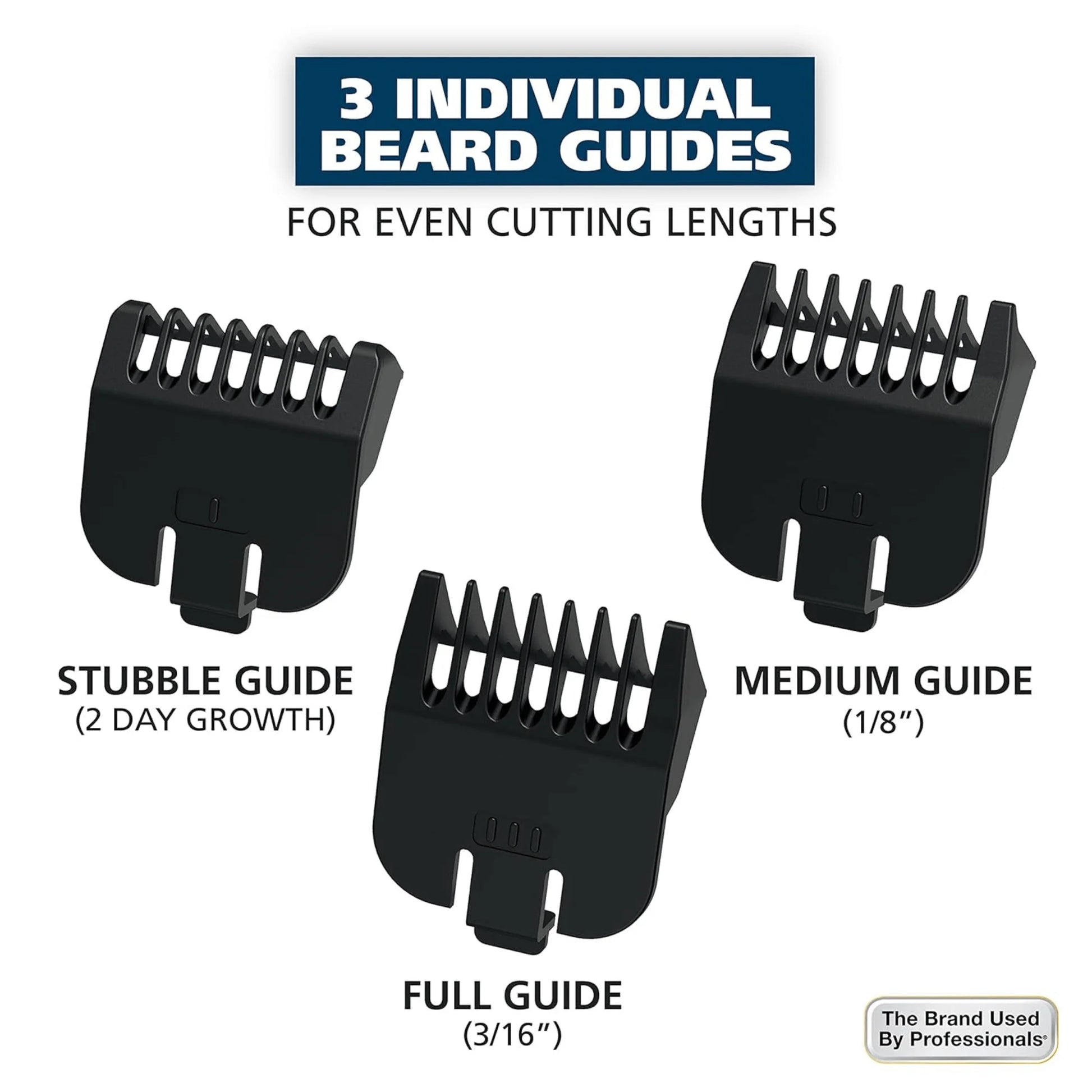 Wahl Battery‑Powered 9‑Piece Beard & Nose Hair Trimmer Set – Precision Grooming Kit with Adjustable Guides