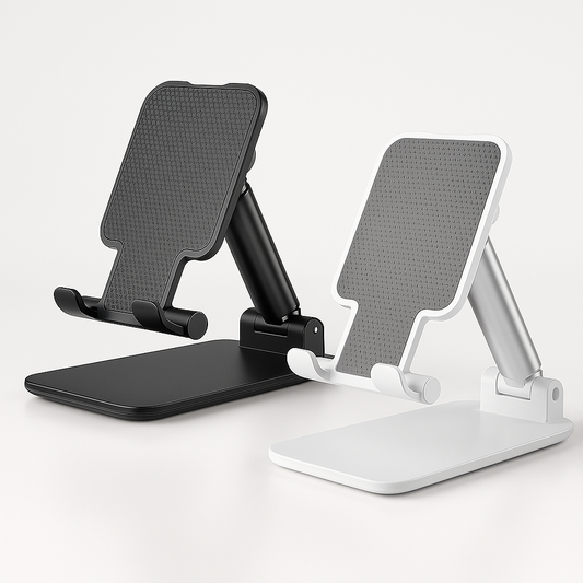 Adjustable Phone & Tablet Stand – Foldable Desk Holder for iPhone, Android & iPad