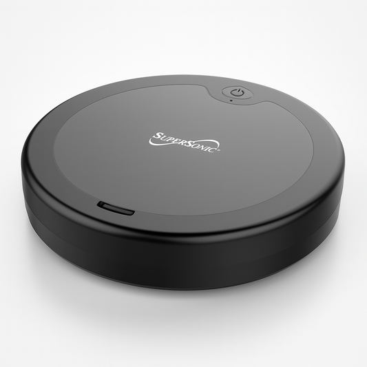 Supersonic SC-820SV Robot Vacuum and Dry Mop β Ultra-Quiet, Low-Profile, USB Rechargeable