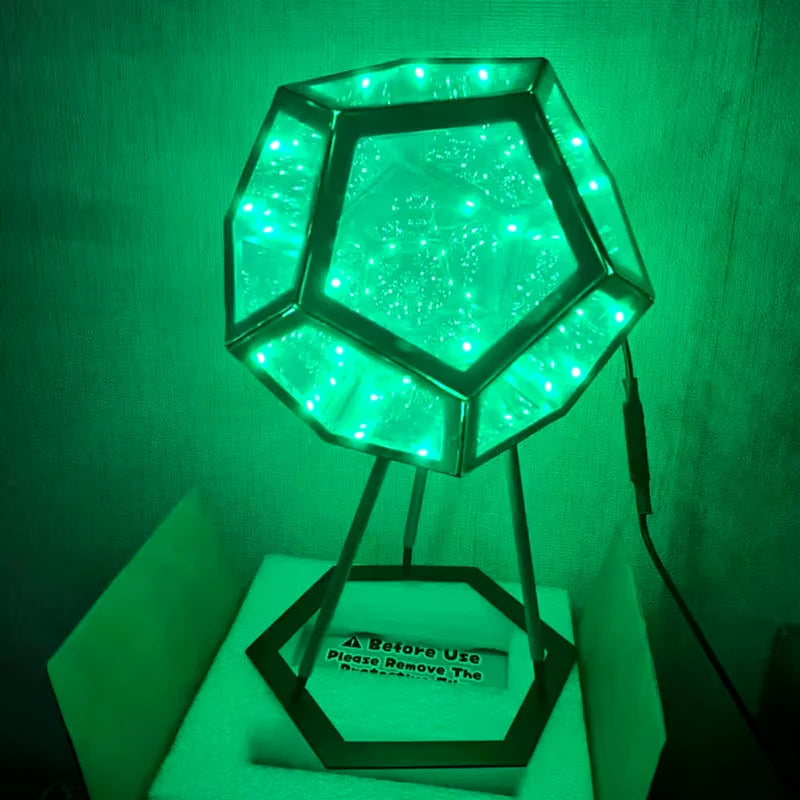 3D Cube Mood Lamp – USB Rechargeable LED Color-Changing 