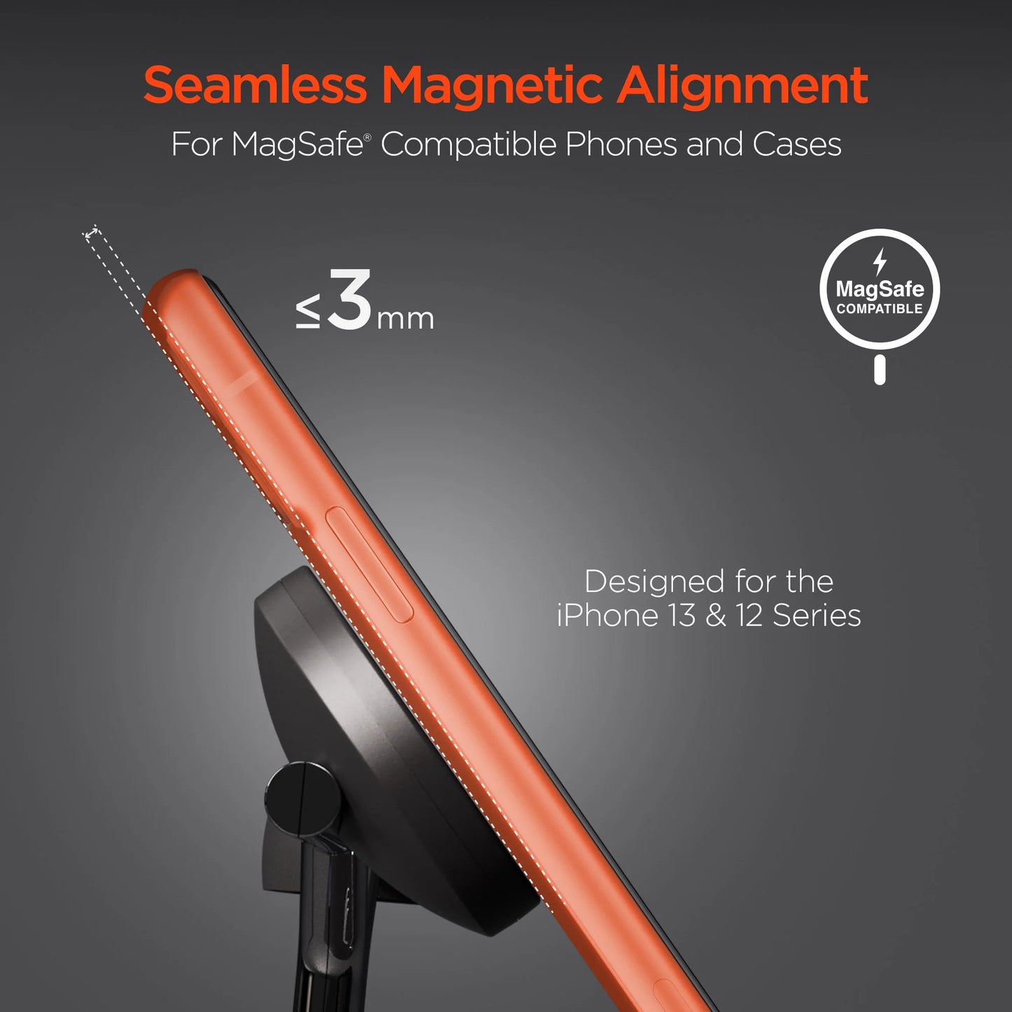 HyperGear MaxCharge 3-in-1 MagSafe Wireless Charging Stand – iPhone, Apple Watch & AirPods