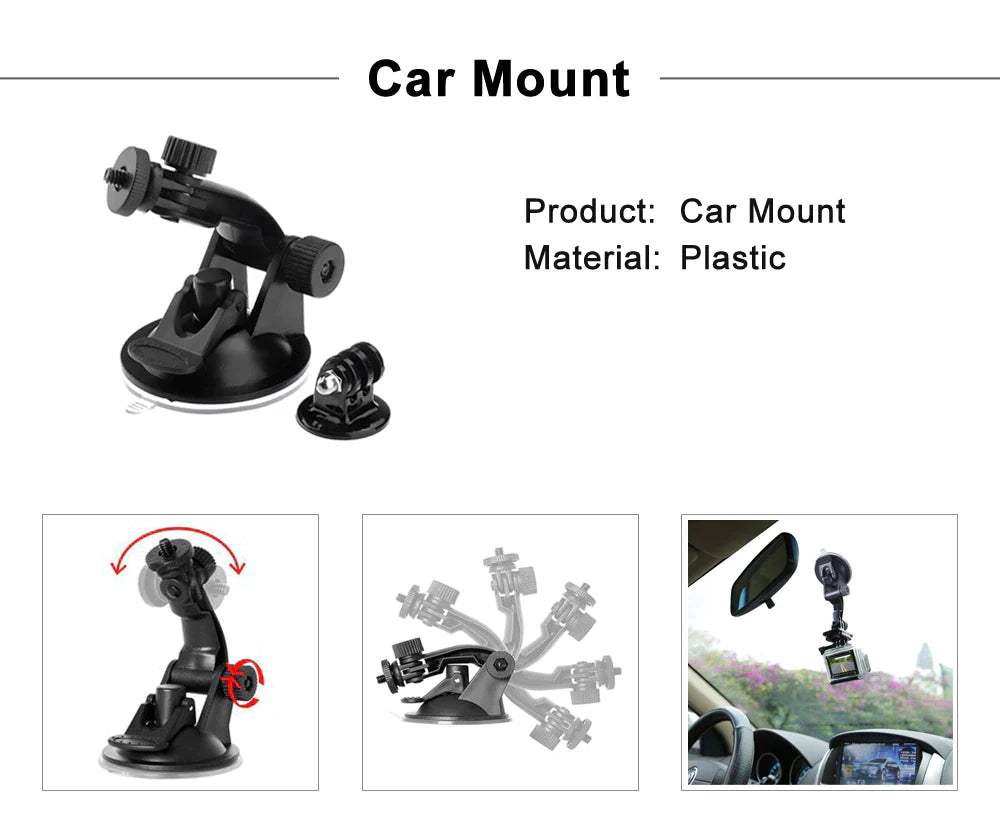 GoPro Accessories Kit 27-in-1 Mount Bundle – Chest Harness, Head Strap, Suction & Handlebar Mounts for Hero 11/10/9/8/7/6 and More