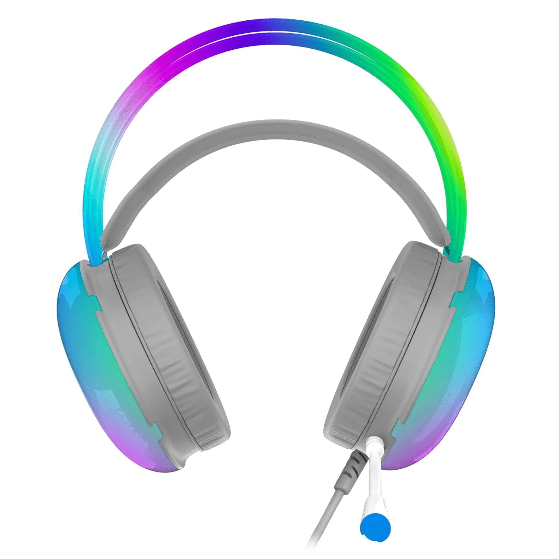 Supersonic RGB Gaming Headset with Lights – Wired Over‑Ear Headphones with Microphone and LED Ear Cups