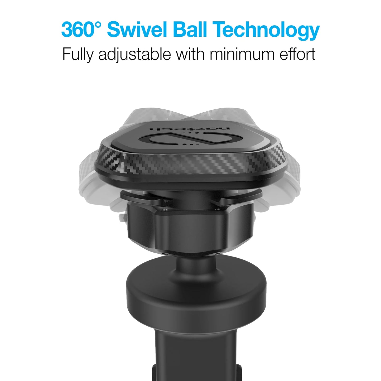Naztech MagBuddy Elite Vent Mount – Magnetic Hands‑Free Car Phone Holder with 360° Swivel