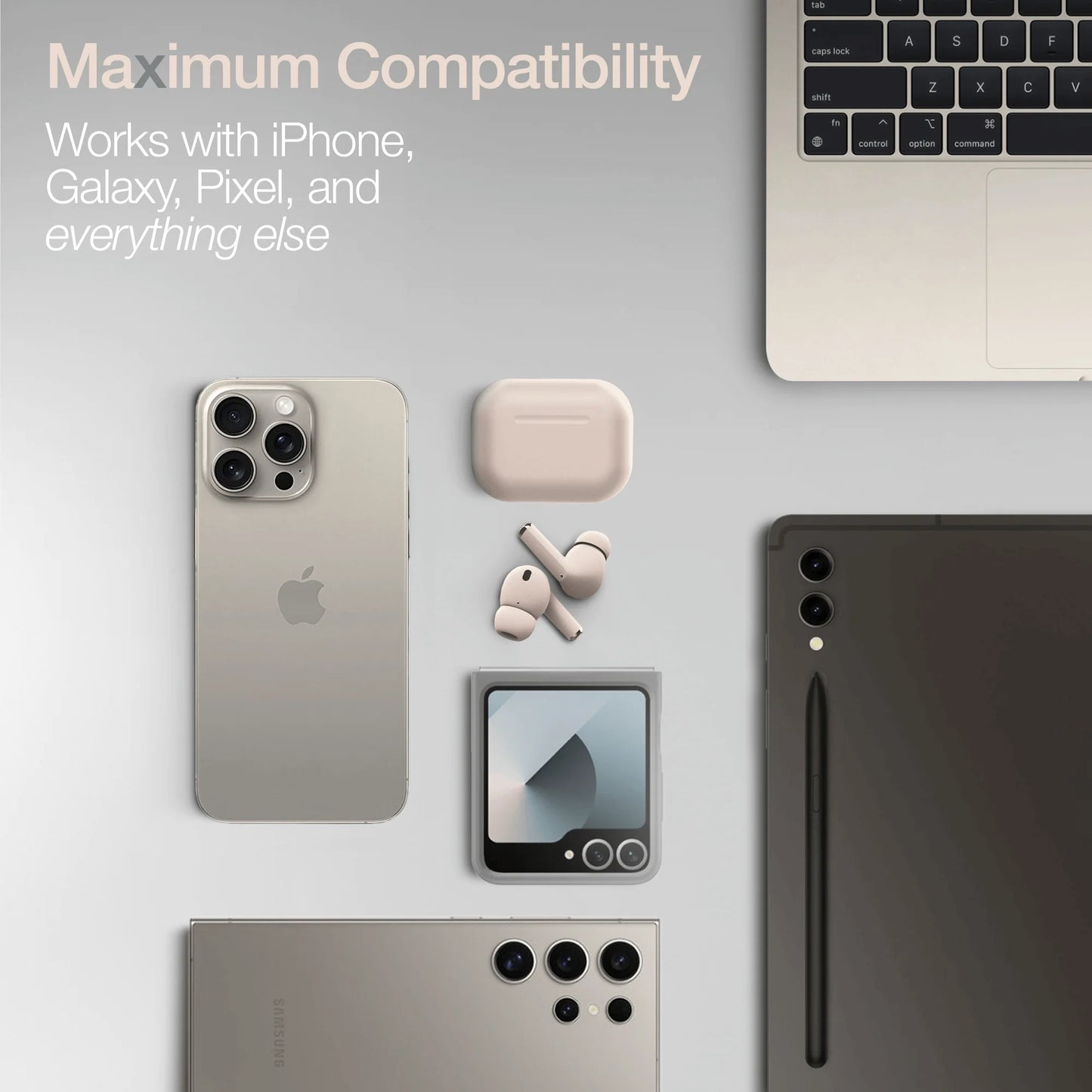 Naztech Xpods Pro TWS Earbuds with Wireless Charging Case – Bluetooth 5.3 Earphones, Noise‑Isolating Fit & 90H Playtime