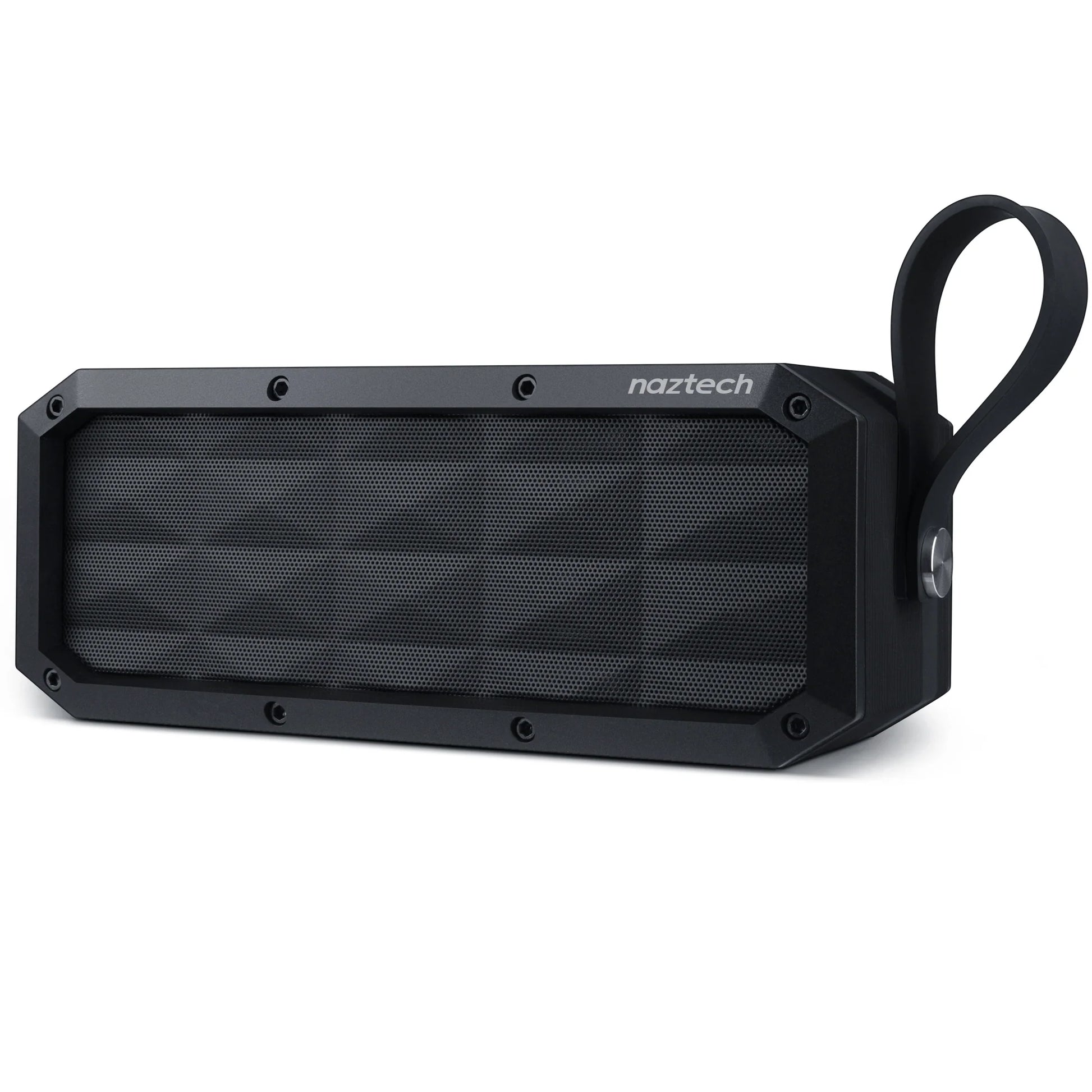 Naztech Soundbrick Bluetooth Speaker – Portable Wireless Speaker with Deep Bass, Long Battery Life & Built-In Mic (Black)