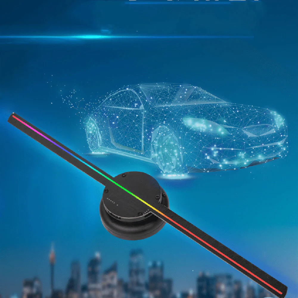 LED Luminous Holographic Projector Sign – 3D Advertising Display Light